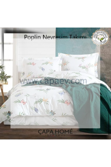 Çapa Home Poplin Nevresim Takımı %100 pamuk